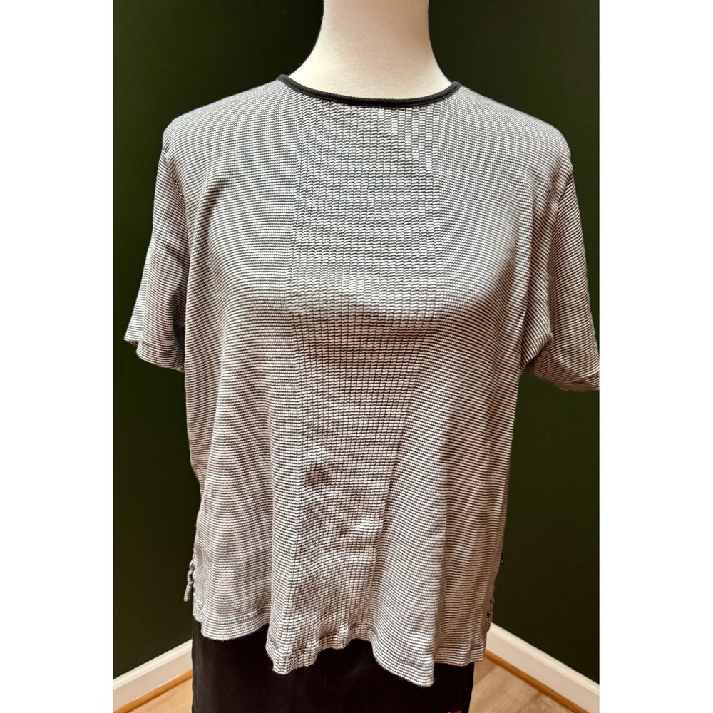 Vintage Liz Claiborne Striped T-Shirt Size 1X